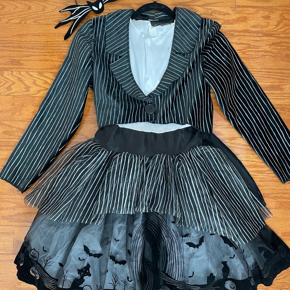 Kids Black and White Striped Costume